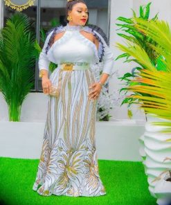 Open top white elegant party dress
